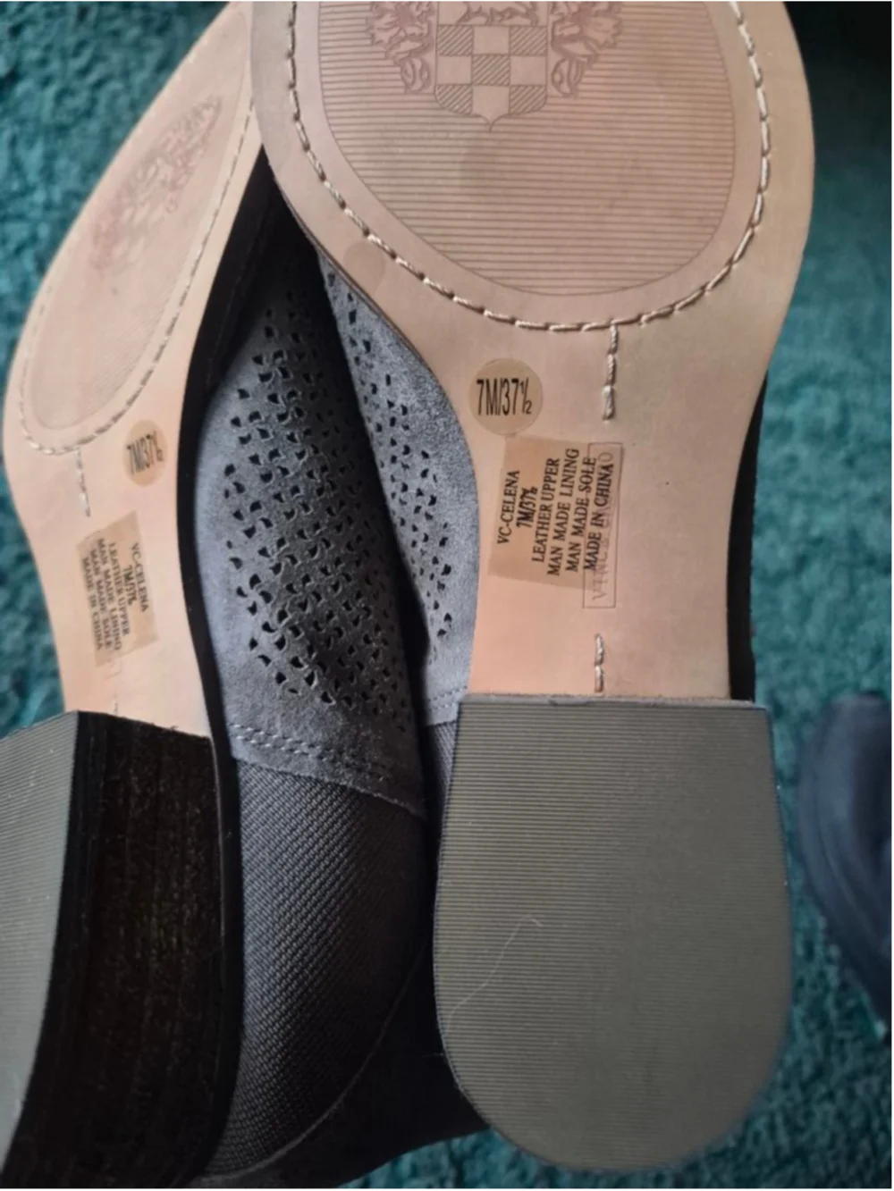 Vince Camuto Celena Ankle Booties Tan Eyelet Size 7M